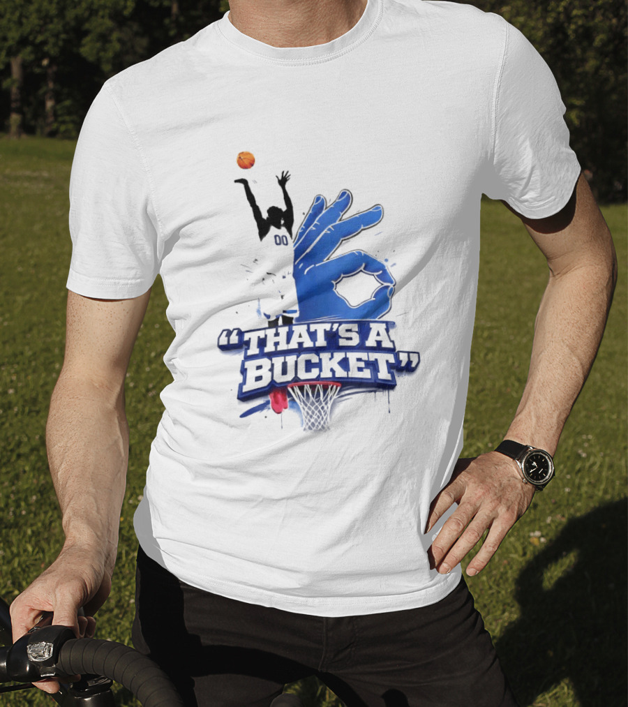 00 That's A Bucket Basketball Shot Gesture T-Shirt