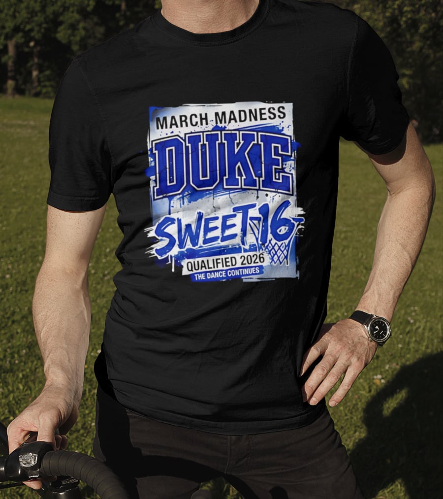 Duke Blue Devils 2026 NCAA March Madness Sweet 16 The Dance Continues T-Shirt