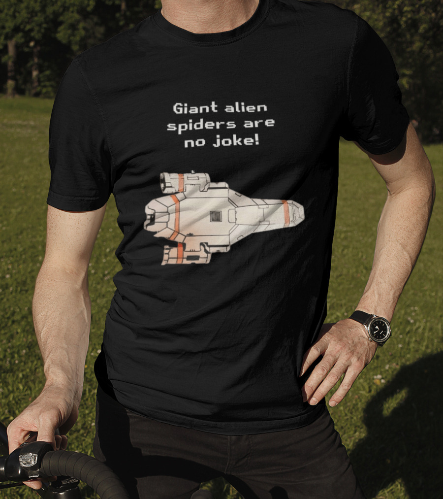 Giant Alien Spiders Are No Joke Spaceship T-Shirt
