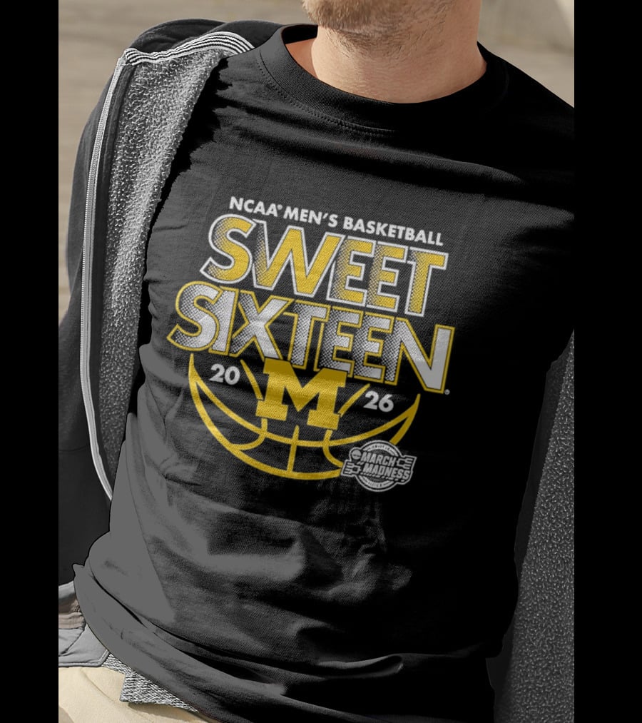 NCAA Men's Basketball Michigan Sweet Sixteen 2026 M T-Shirt