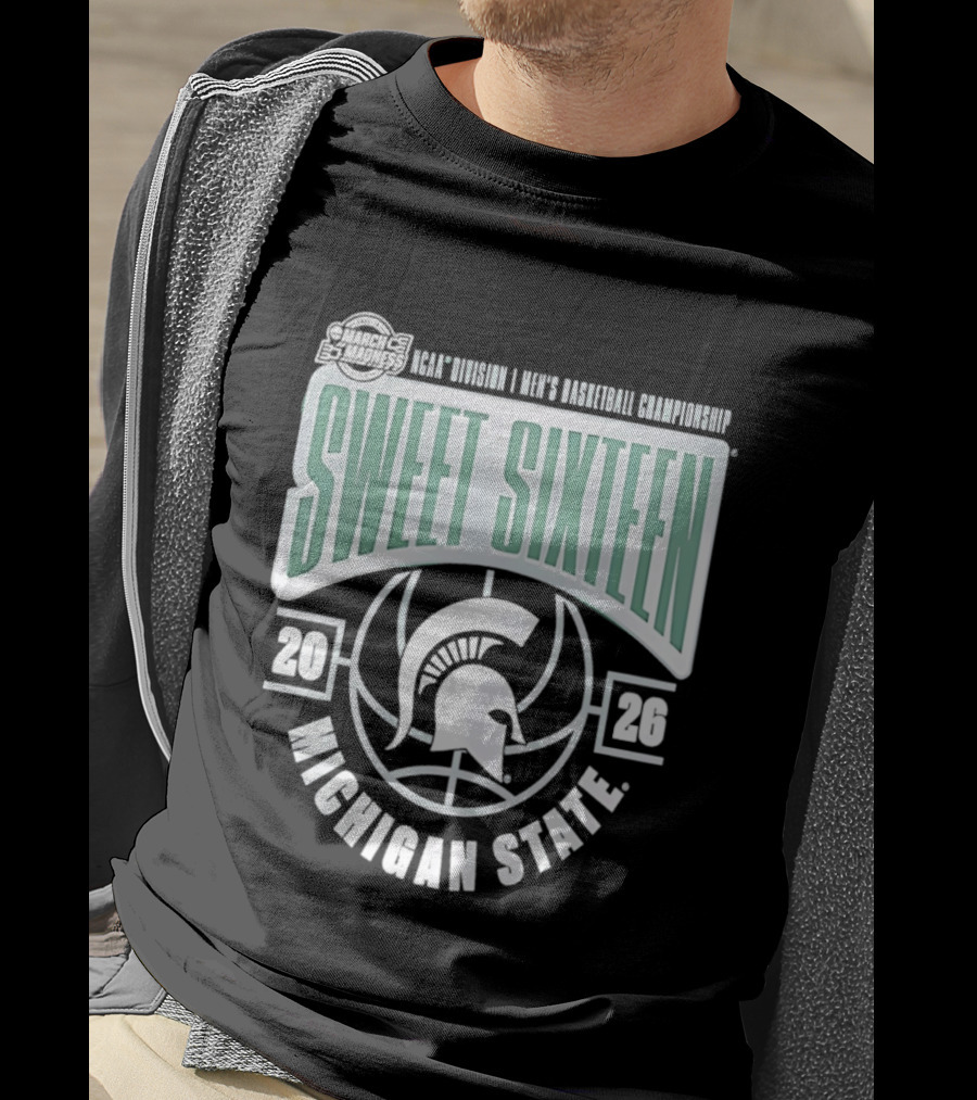 NCAA Division I Men's Basketball Championship Sweet Sixteen Michigan State 2026 T-Shirt