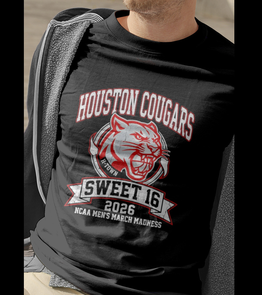 Houston Cougars B Town Sweet 16 2026 NCAA Men's March Madness T-Shirt