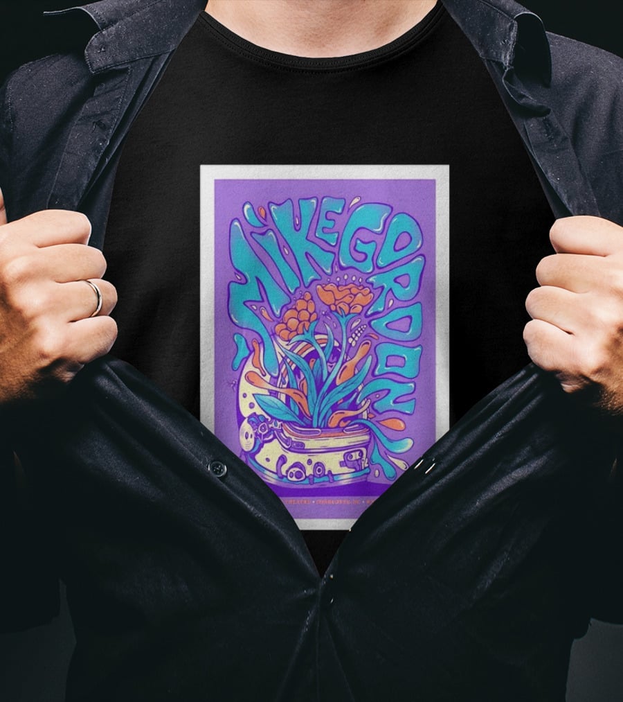 Mike Gordon Neighborhood Theatre Charlotte NC March 19 2026 Psychedelic T-Shirt