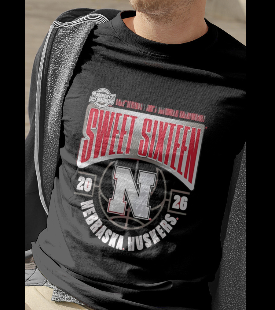 Nebraska Huskers 2026 NCAA Sweet Sixteen Basketball Tournament Championship T-Shirt