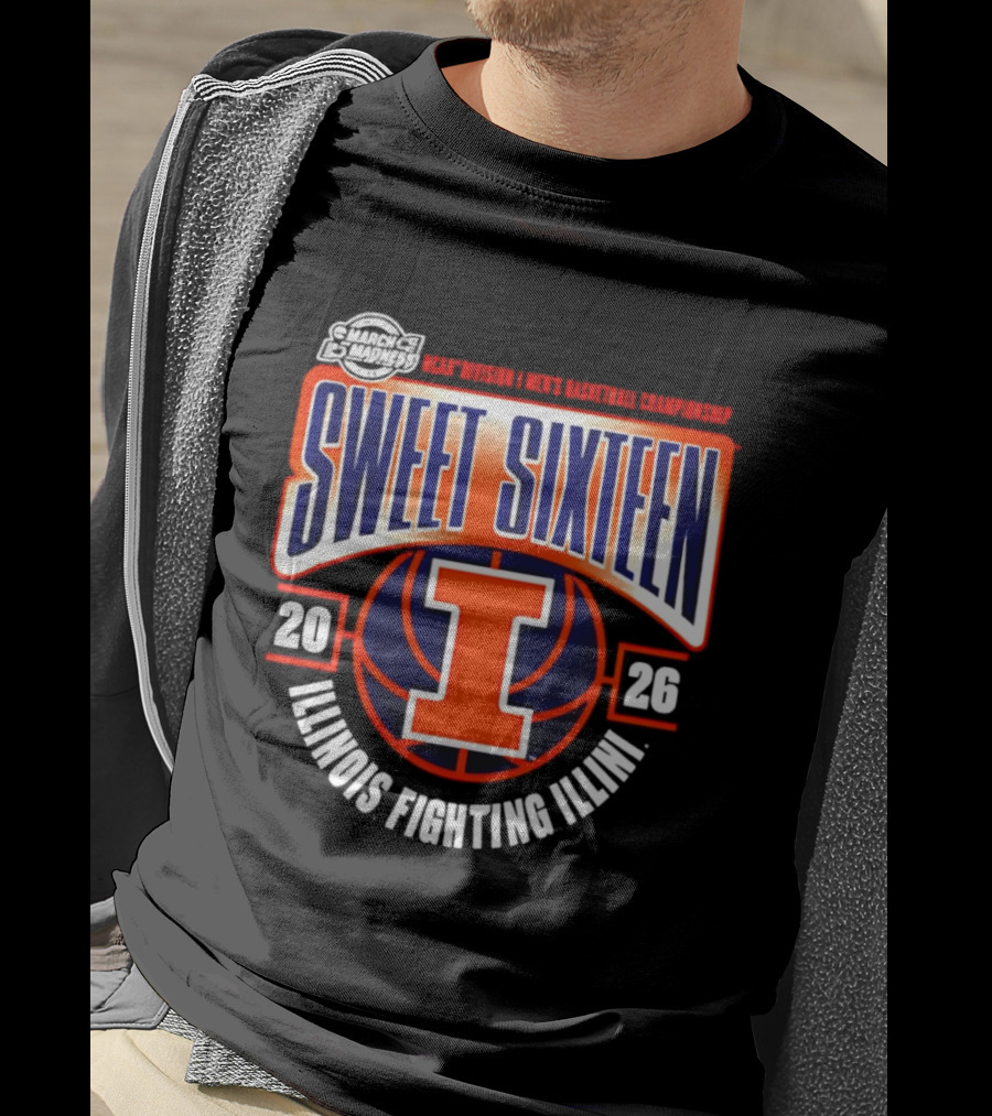 Illinois Fighting Illini Sweet Sixteen NCAA Men's Basketball 2026 T-Shirt