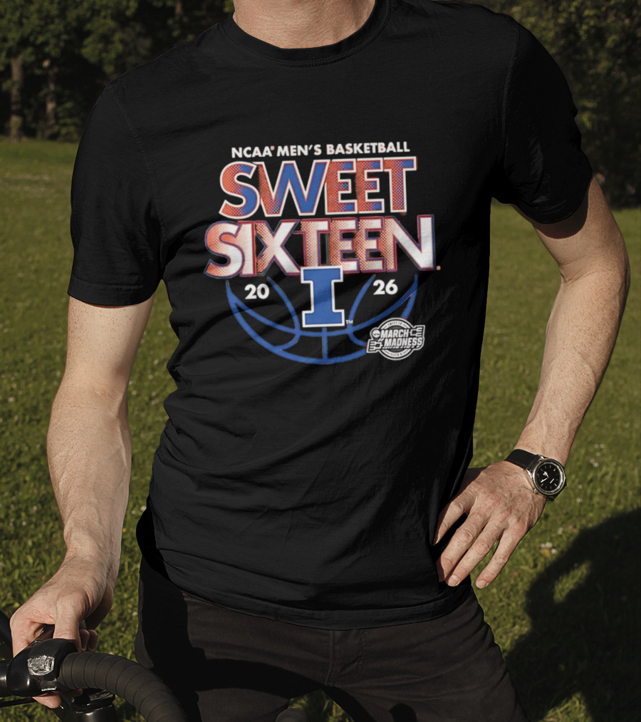 NCAA Men's Basketball Sweet Sixteen 2026 Illinois T-Shirt