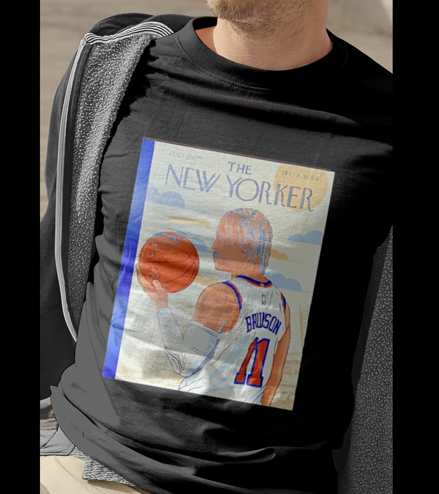 The New Yorker Jalen Brunson 11 New York Knicks Madison Square Garden December 8 2023 T-Shirt