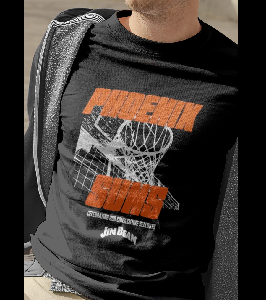 Phoenix Suns 200 Consecutive Sellouts Celebration Jim Beam T-Shirt