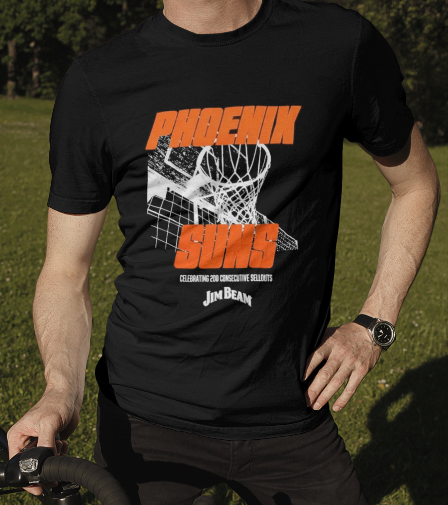 Phoenix Suns 200 Consecutive Sellouts Celebration Jim Beam T-Shirt