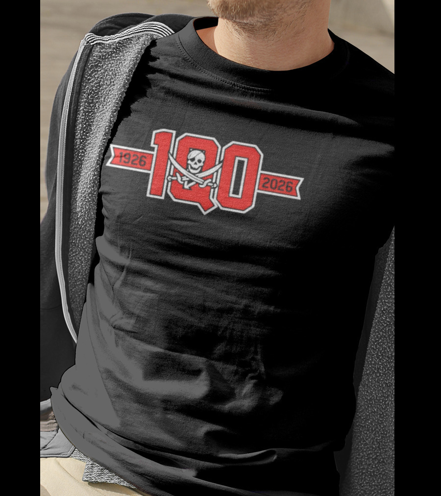 Piratas De Quebradillas BSN 100 Years 1926 2026 Celebration T-Shirt