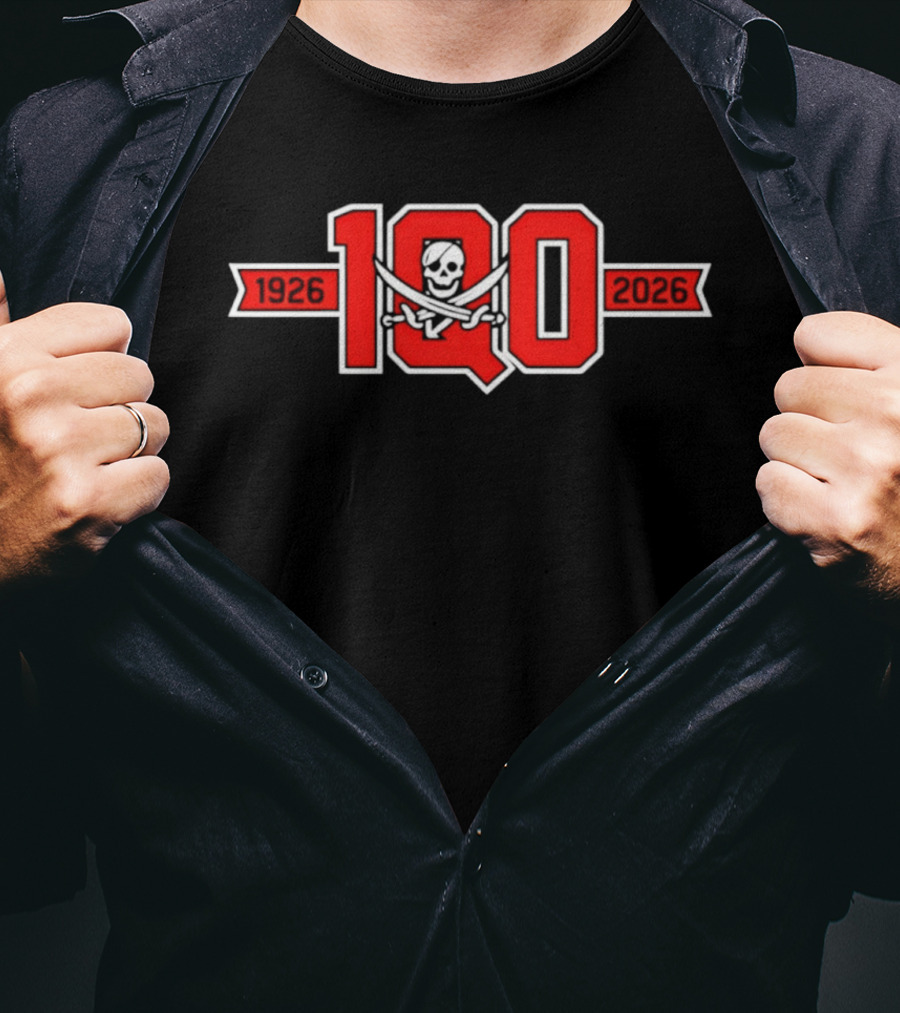 Piratas De Quebradillas BSN 100 Years 1926 2026 Celebration T-Shirt
