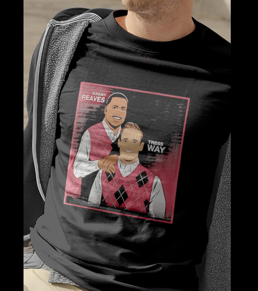 Jeremy Reaves Tress Way Washington Commanders Step Brothers Argyle Vest T-Shirt