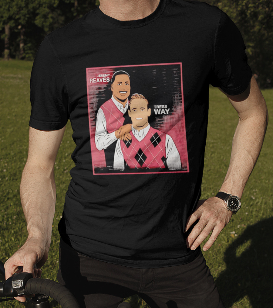 Jeremy Reaves Tress Way Washington Commanders Step Brothers Argyle Vest T-Shirt