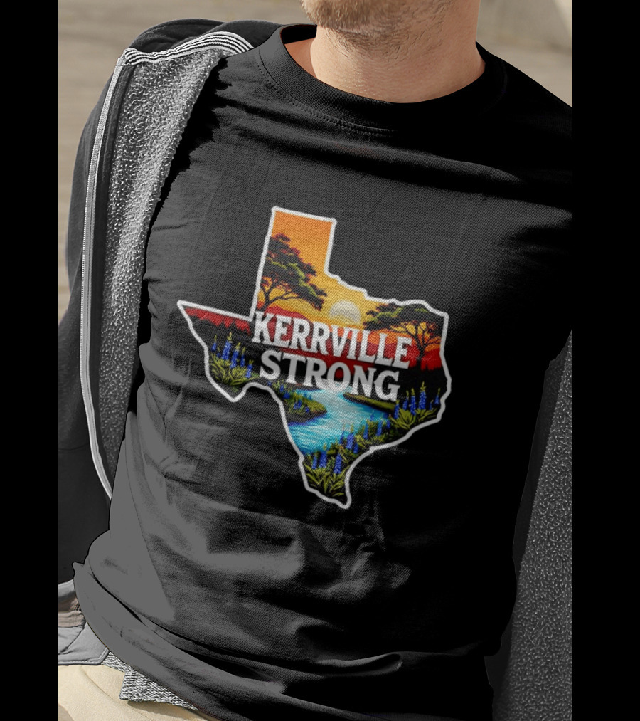 Kerrville Strong Texas Hill Country Scenery Support T-Shirt