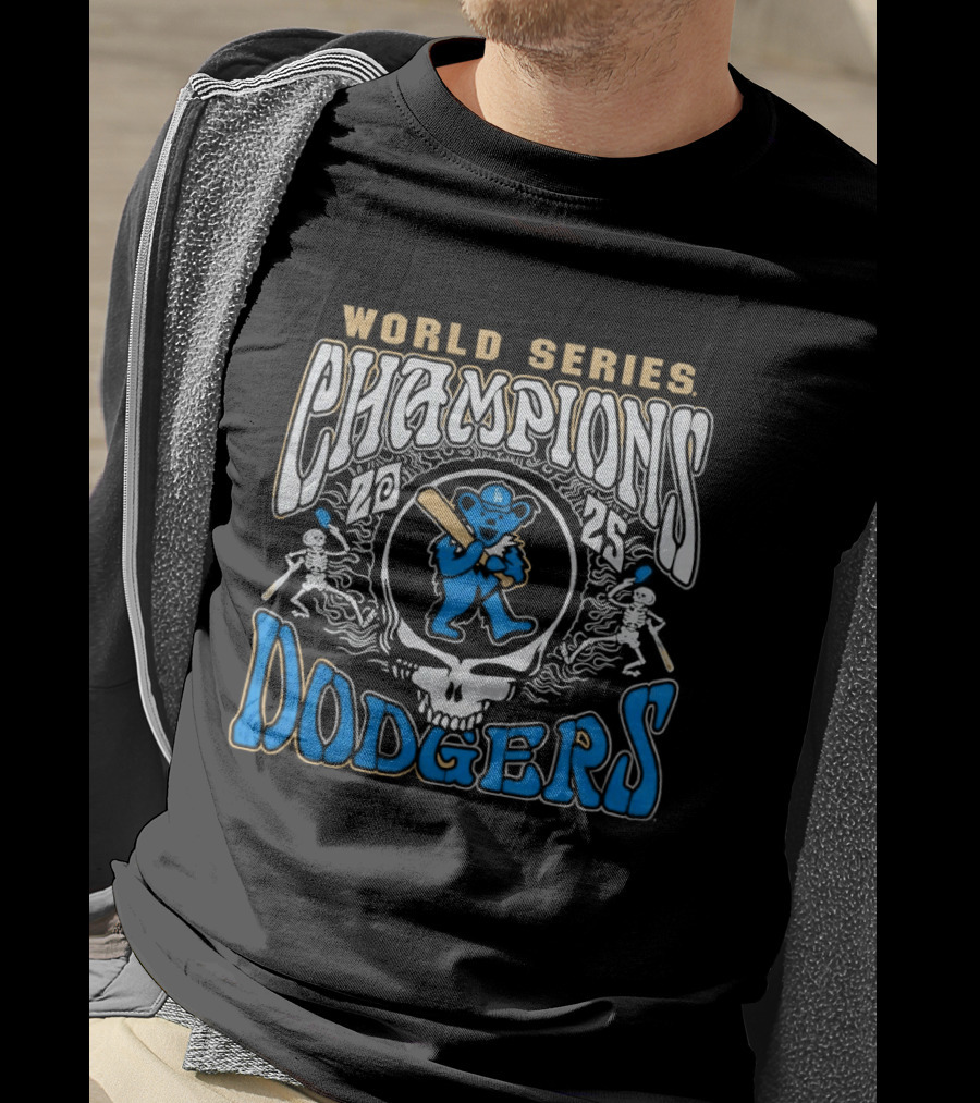 Los Angeles Dodgers Grateful Dead World Series Champions 2026 T-Shirt