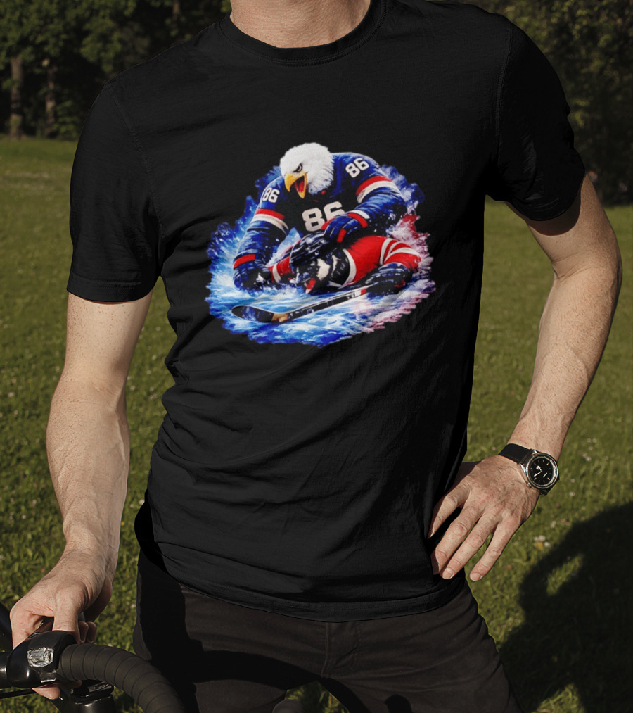 USA Vs Canada Hockey 2026 Eagle Clash T-Shirt