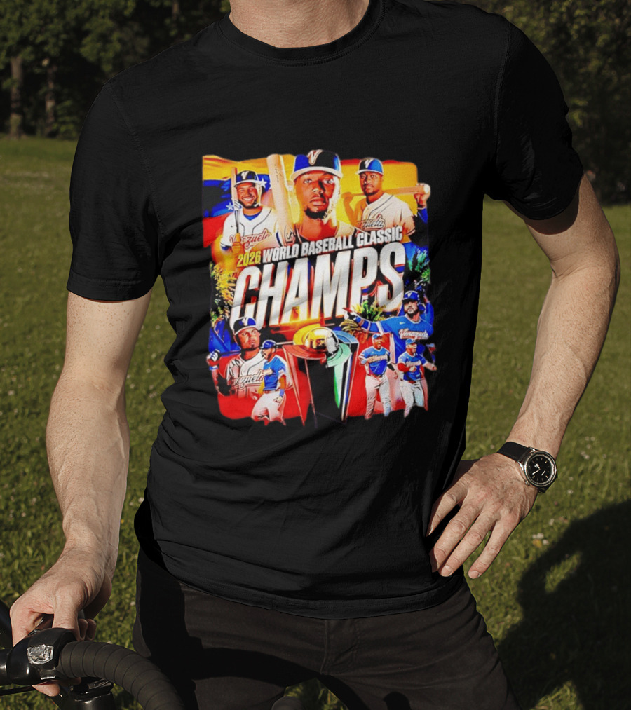 2026 Venezuela World Baseball Classic Champions Victory Celebration T-Shirt