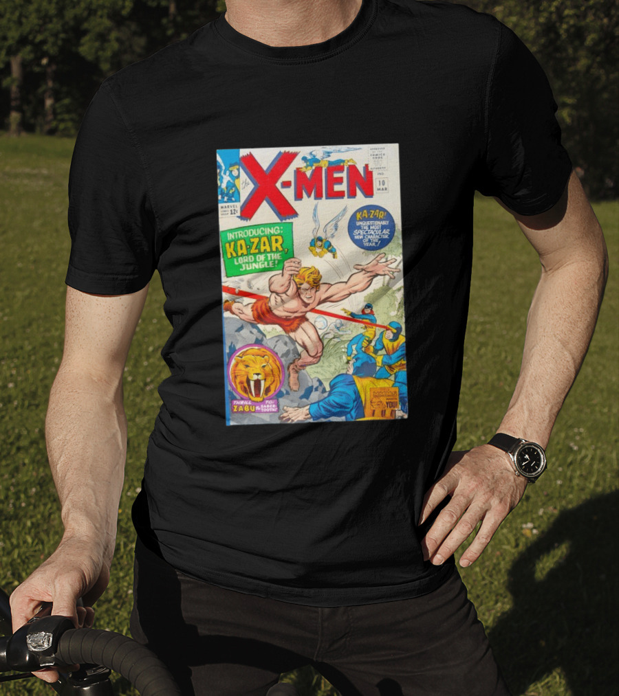 X Men 10 Introducing Ka Zar Lord Of The Jungle Marvel Comic Cover With Thrill To Zabu And Unquestionably The Most Spectacular New T-Shirt