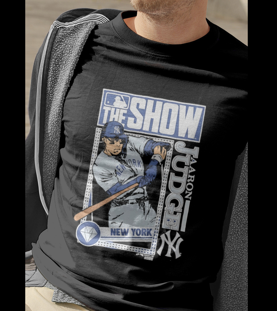 MLB The Show Caricature Aaron Judge 99 New York Yankees T-Shirt