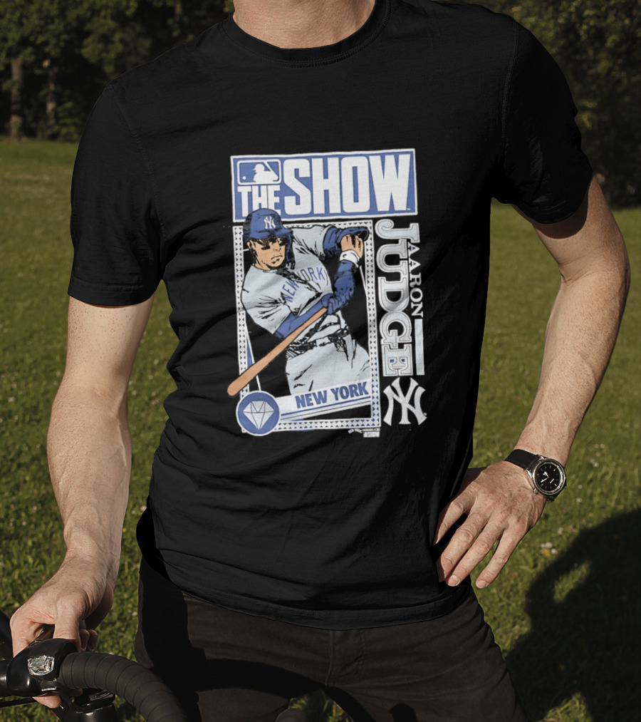 MLB The Show Caricature Aaron Judge 99 New York Yankees T-Shirt