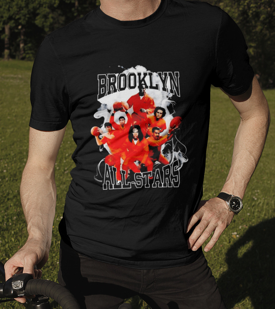 Brooklyn All Stars Basketball Team Creative Smoke T-Shirt