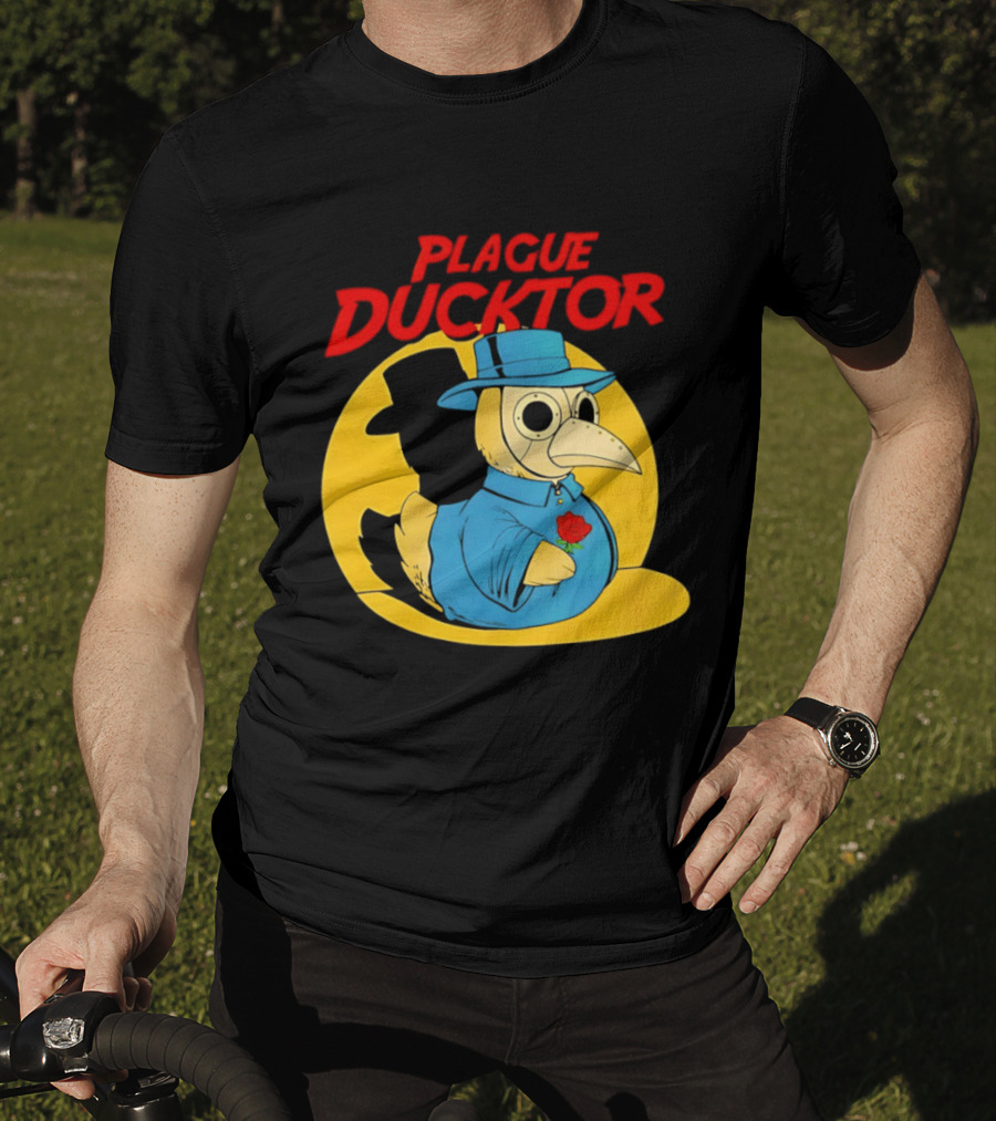 Plague Ducktor Holding Rose Doctor Costume Duck T-Shirt
