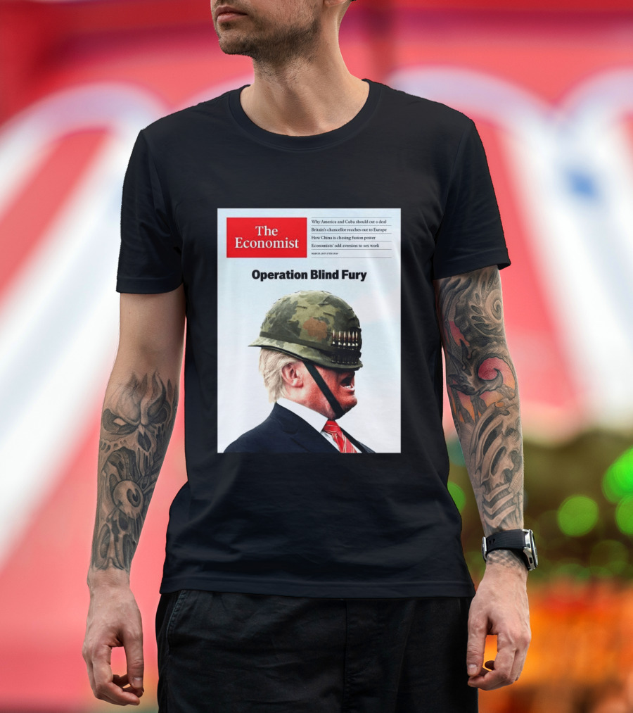 The Economist Donald Trump Operation Blind Fury Magazine Cover T-Shirt