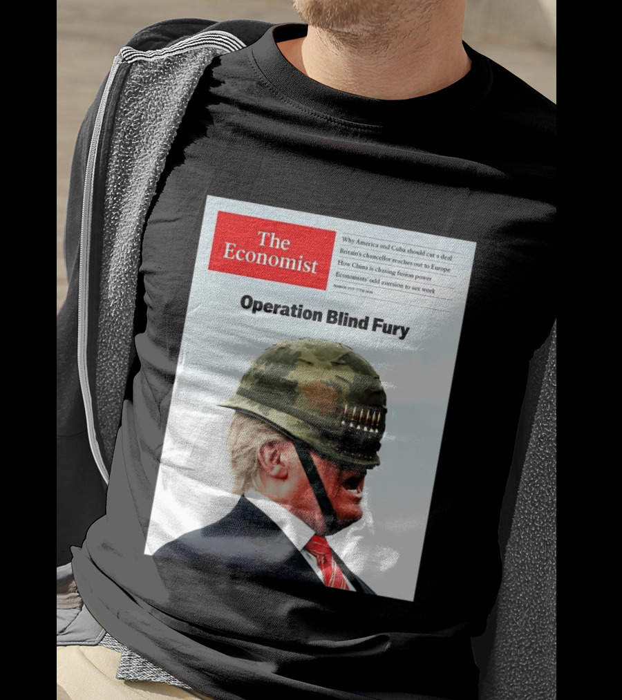 The Economist Donald Trump Operation Blind Fury Magazine Cover T-Shirt