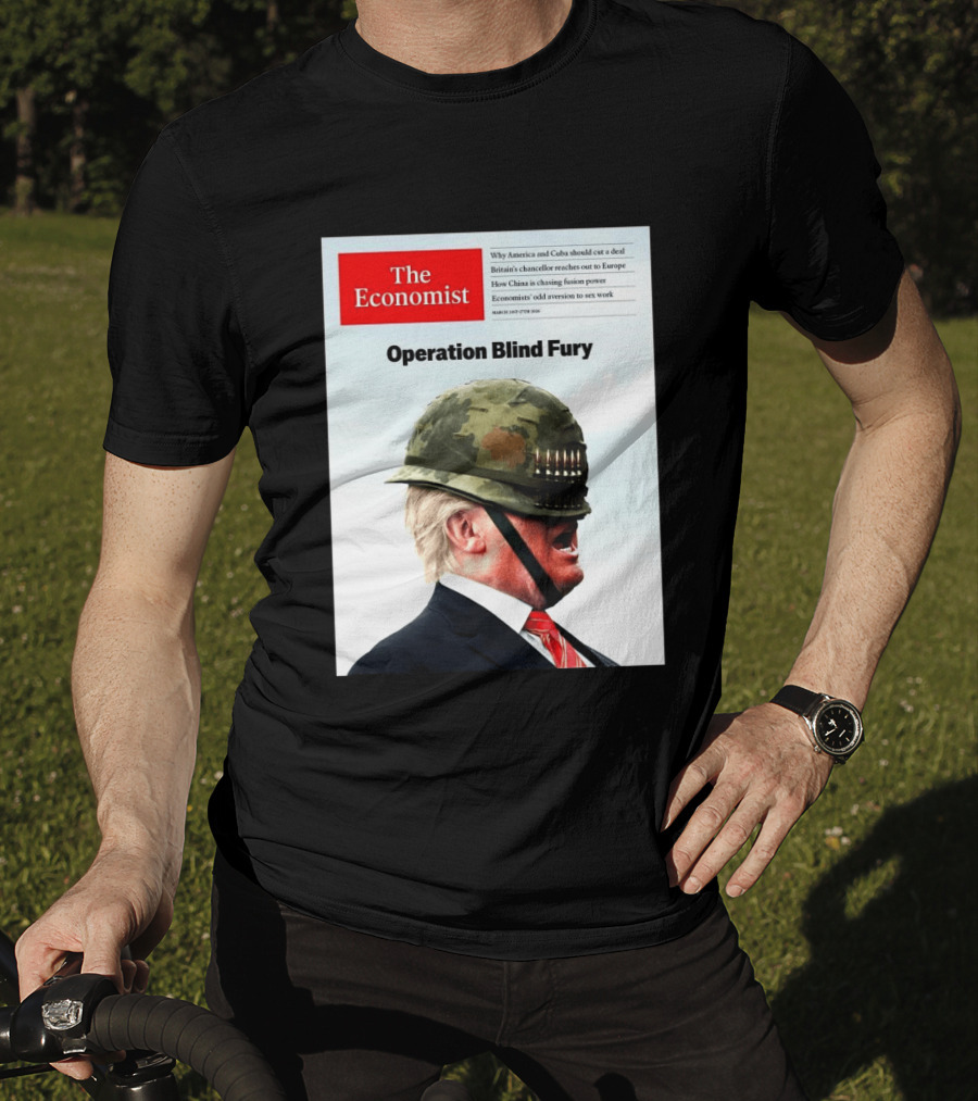 The Economist Donald Trump Operation Blind Fury Magazine Cover T-Shirt