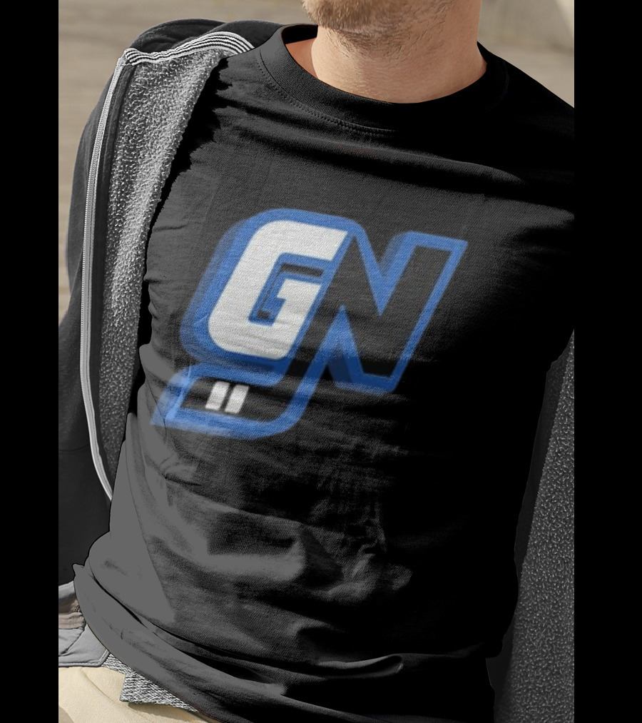 Game Notes GN Initials Blue Black T-Shirt