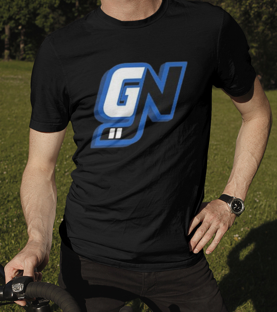 Game Notes GN Initials Blue Black T-Shirt