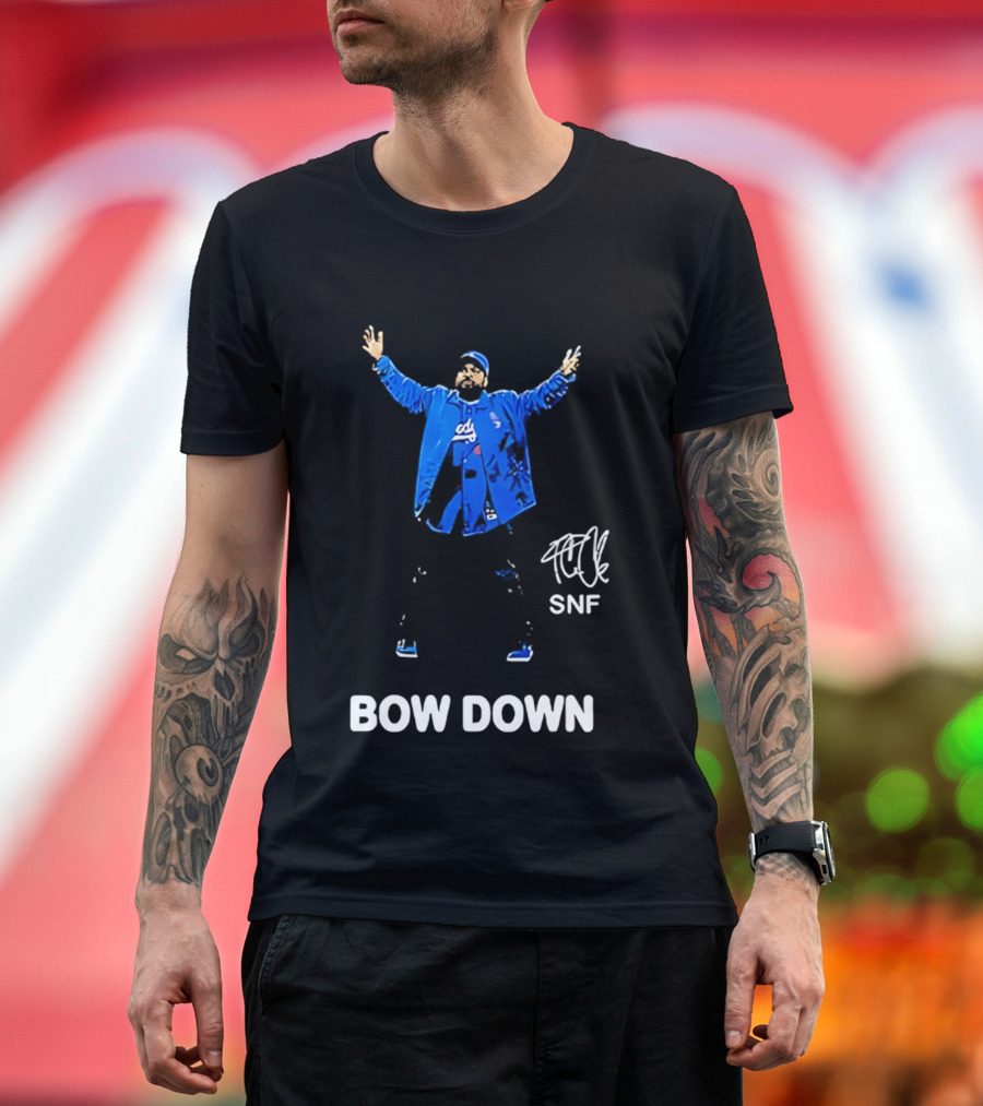 Los Angeles Dodgers Bow Down Ice Cube SNF T-Shirt