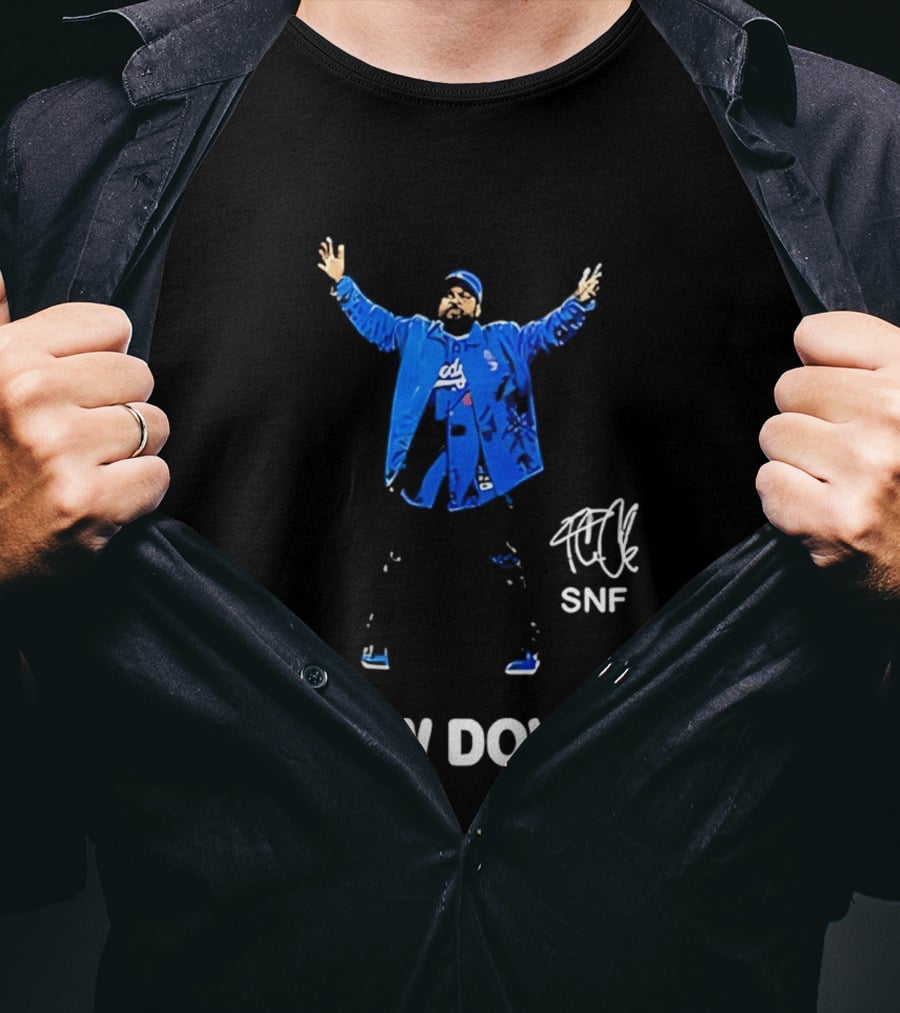 Los Angeles Dodgers Bow Down Ice Cube SNF T-Shirt