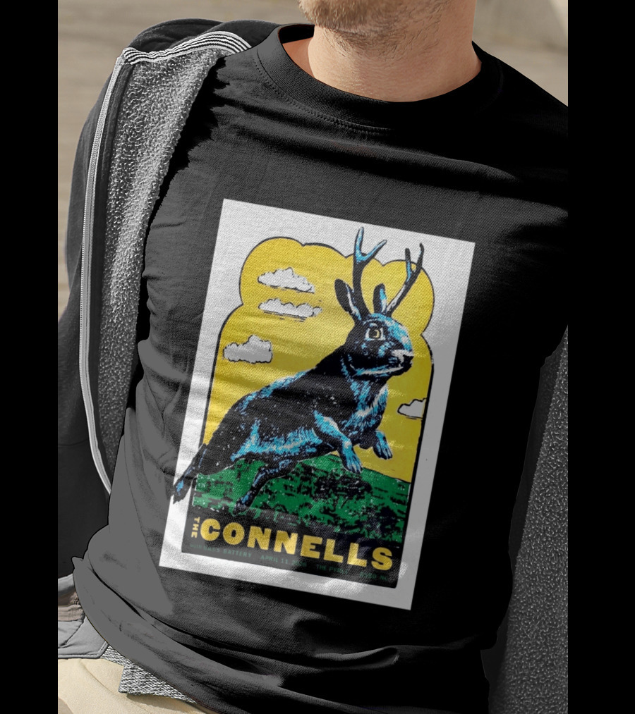The Connells April 11 2026 The Pyrle Greensboro NC With Bass Battery Jackalope T-Shirt
