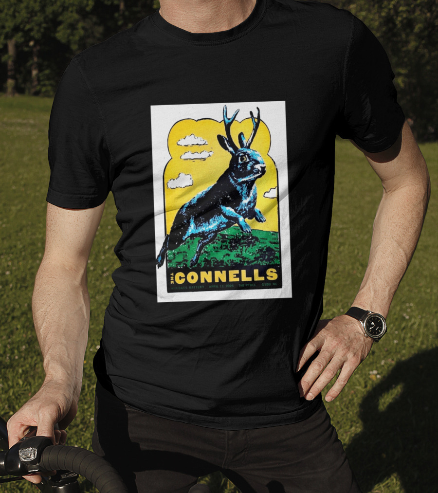 The Connells April 11 2026 The Pyrle Greensboro NC With Bass Battery Jackalope T-Shirt