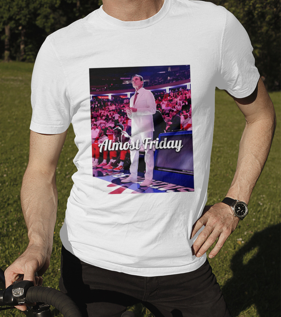 Almost Friday Rick Pitino Basketball Game Coach Suit T-Shirt