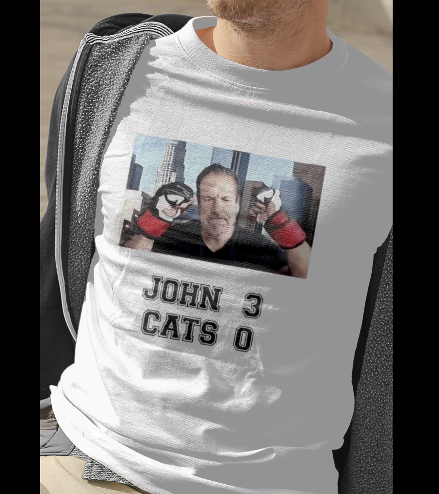 John Melendez Boxing Style Victory John 3 Cats 0 T-Shirt