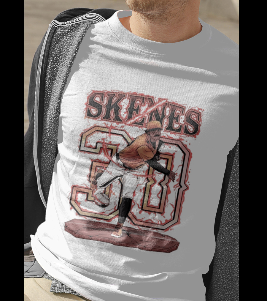 Skenes 30 Pittsburgh Pirates Baseball Blazing 2026 T-Shirt
