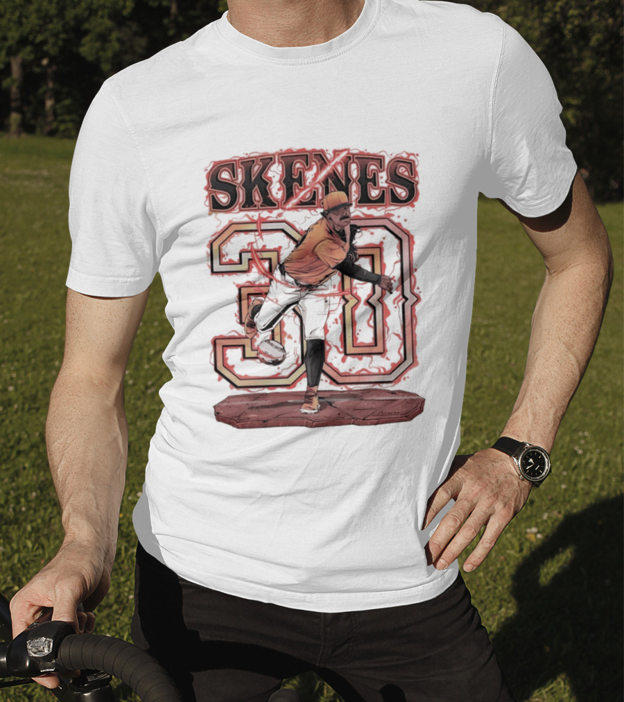Skenes 30 Pittsburgh Pirates Baseball Blazing 2026 T-Shirt