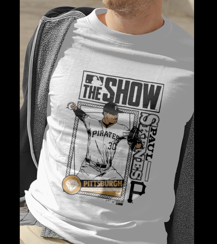 Pittsburgh MLB The Show Paul Skenes 30 Caricature T-Shirt