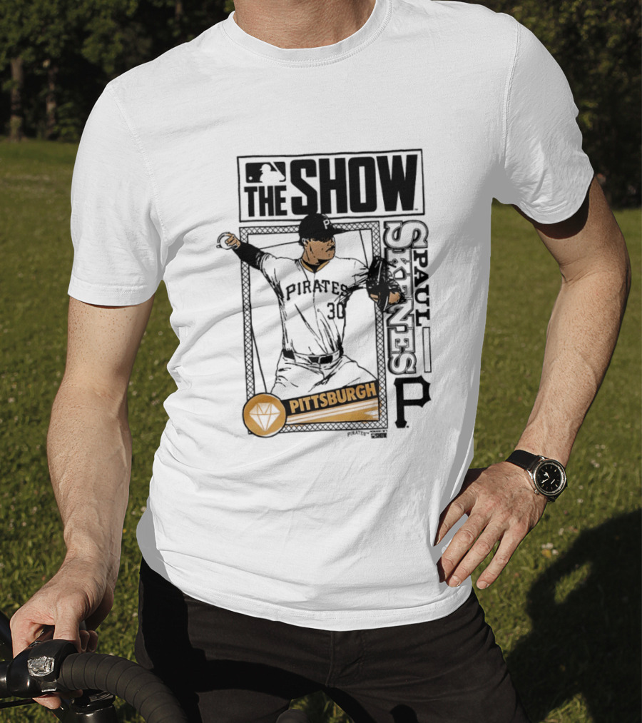 Pittsburgh MLB The Show Paul Skenes 30 Caricature T-Shirt