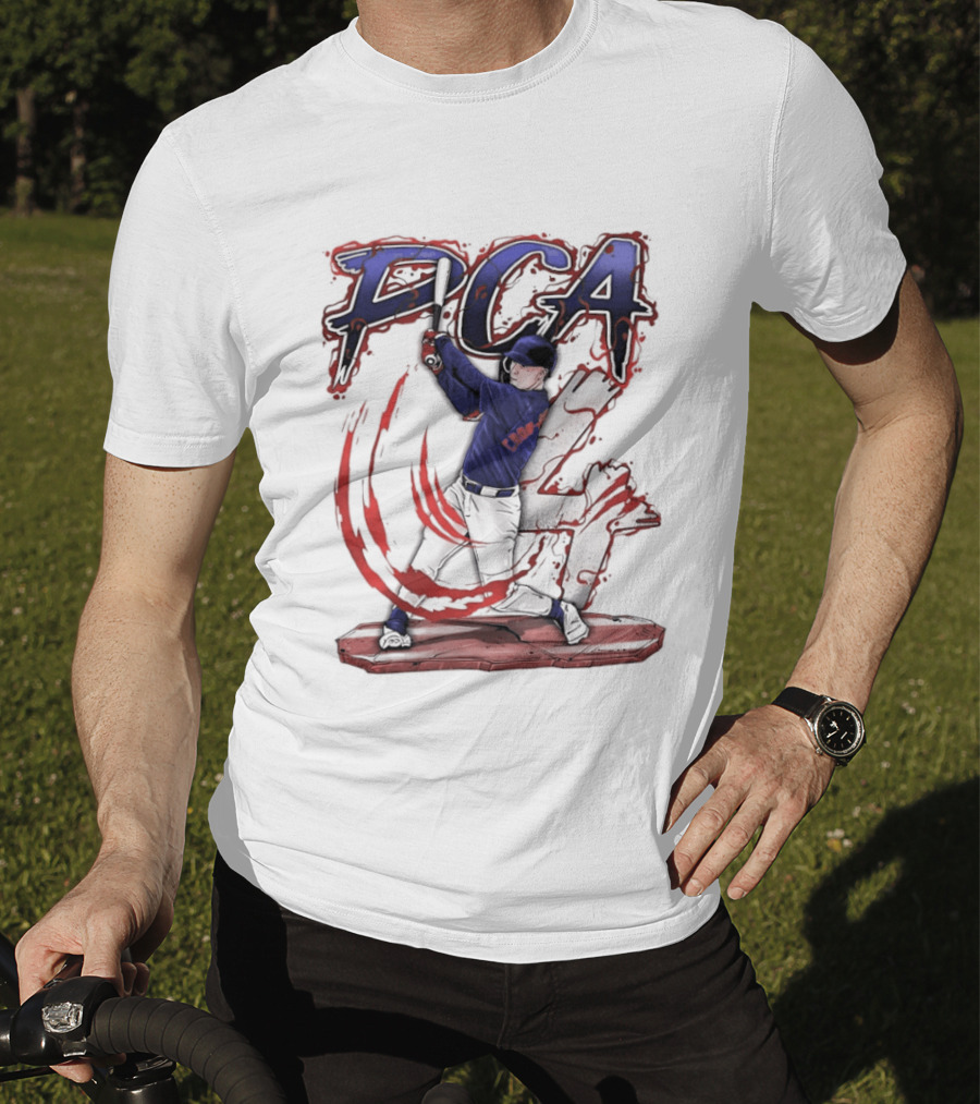 PCA Player Of 4 Philadelphia Phillies Baseball 2026 Batter Stance Action T-Shirt