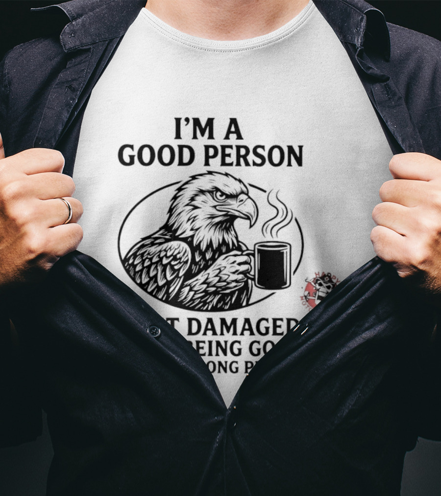 I'm A Good Person Just Damaged From Being Good To The Wrong People Raven T-Shirt