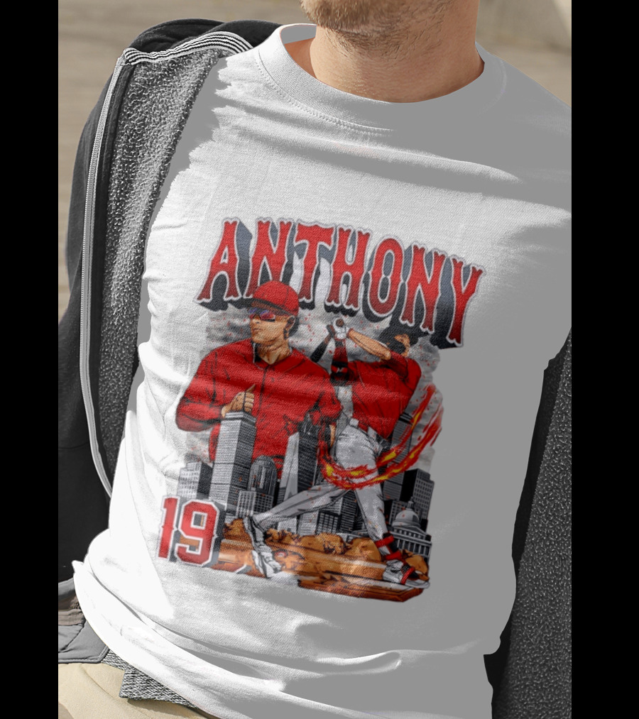 Anthony 19 Boston Red Sox 2026 City Skyline Baseball T-Shirt