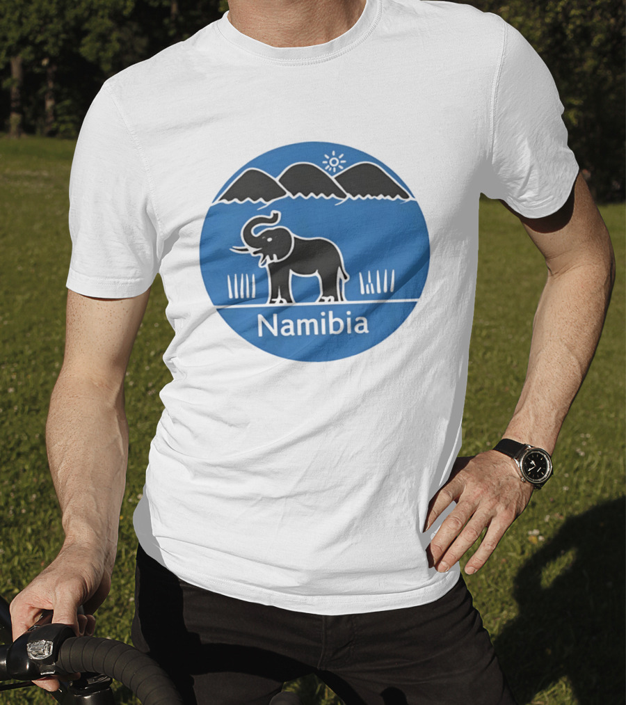 Ugo Marchal Namibia Elephant Mountains Sun T-Shirt