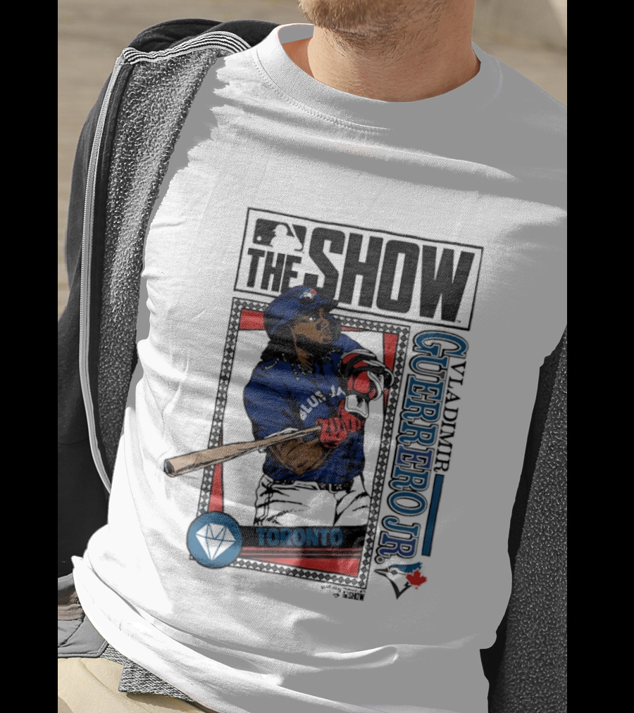 MLB The Show Vladimir Guerrero Jr 27 Toronto Blue Jays Caricature T-Shirt