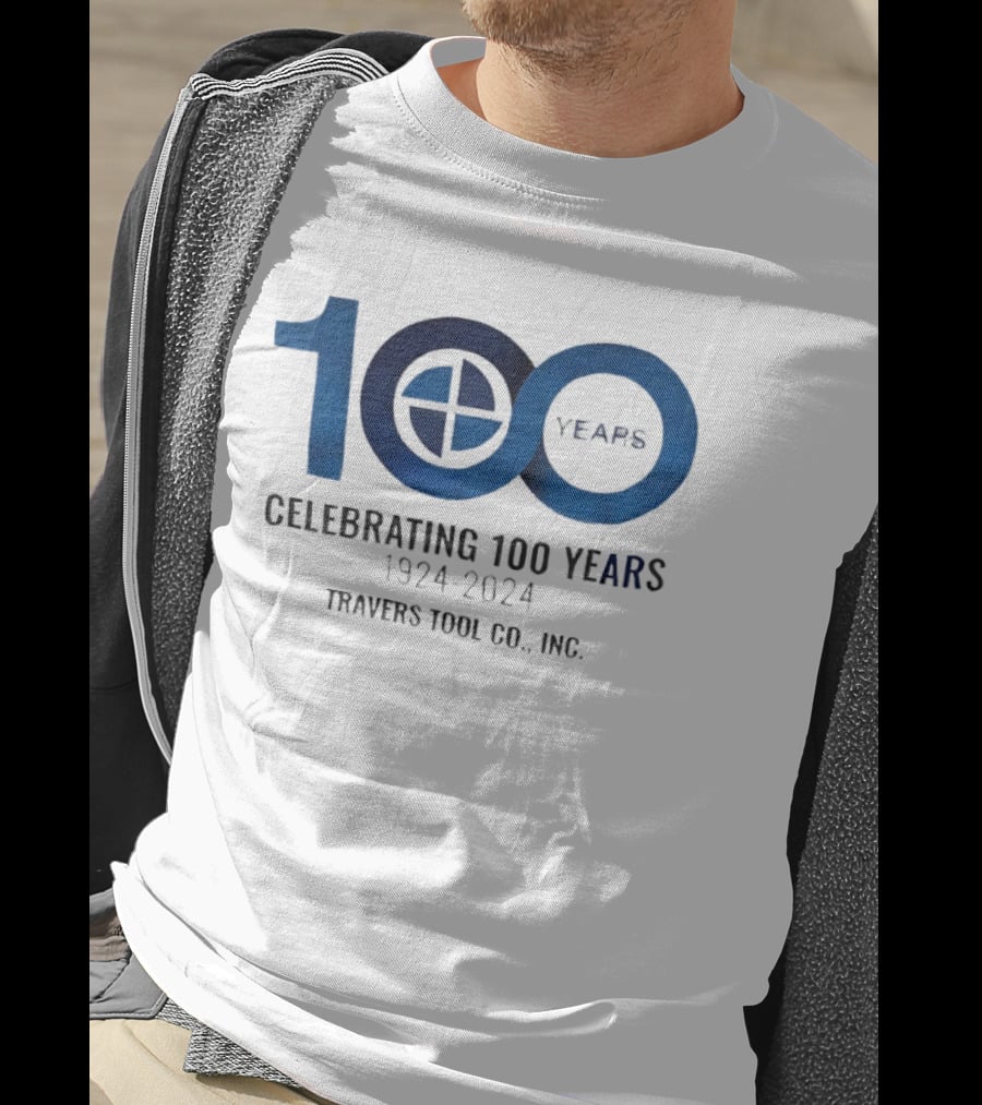 100 Years Celebrating 1924 2024 Travers Tool Co. Inc Anniversary T-Shirt
