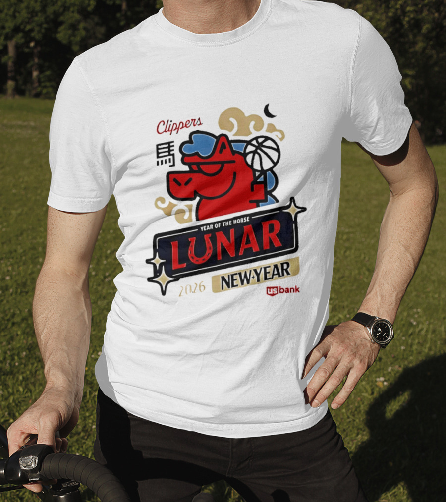 Clippers Lunar New Year 2026 Year Of The Horse NBA T-Shirt
