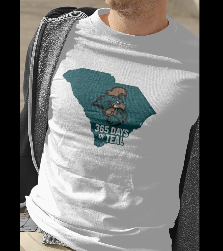 Coastal Carolina 365 Days Of Teal South Carolina Chanticleers T-Shirt
