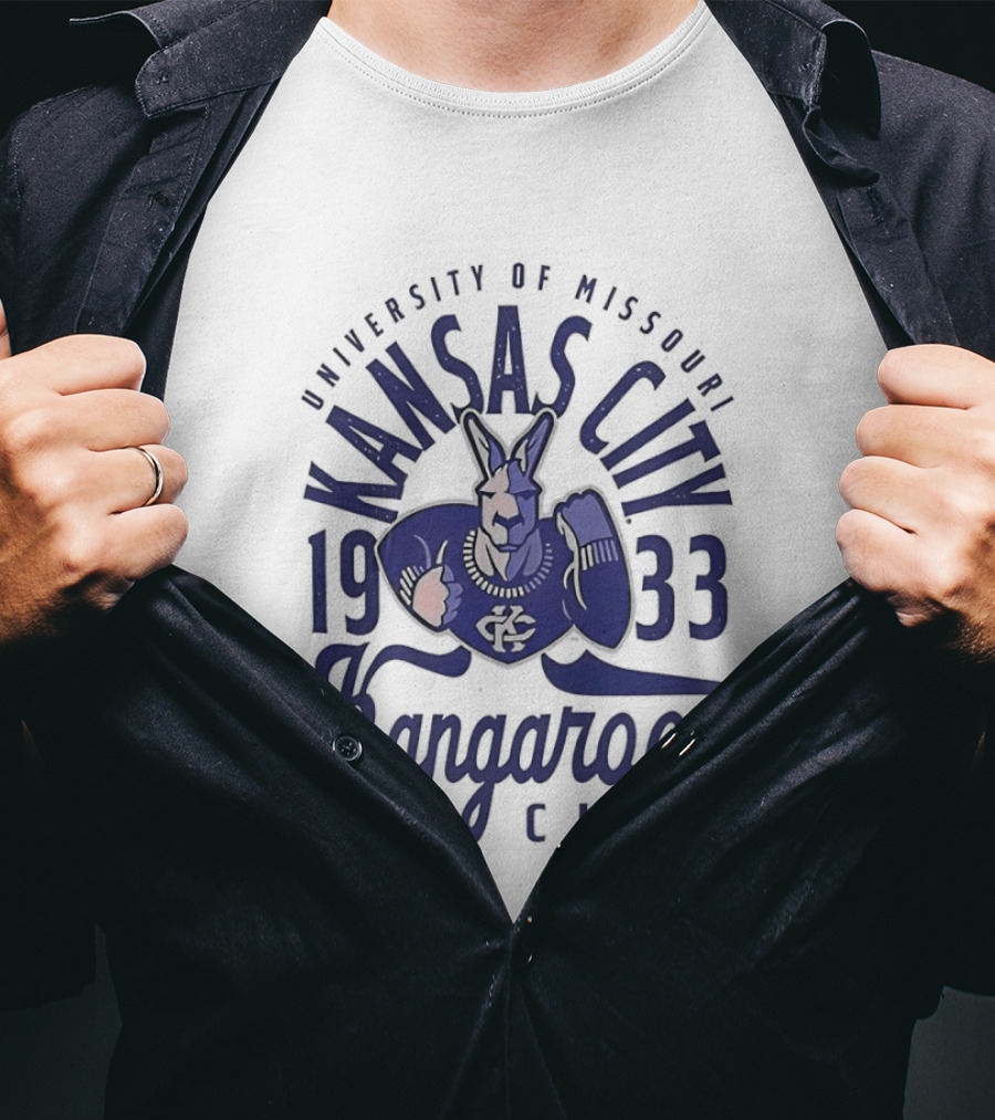 University Of Missouri Kansas City Kangaroos 1933 Hop City Basketball T-Shirt